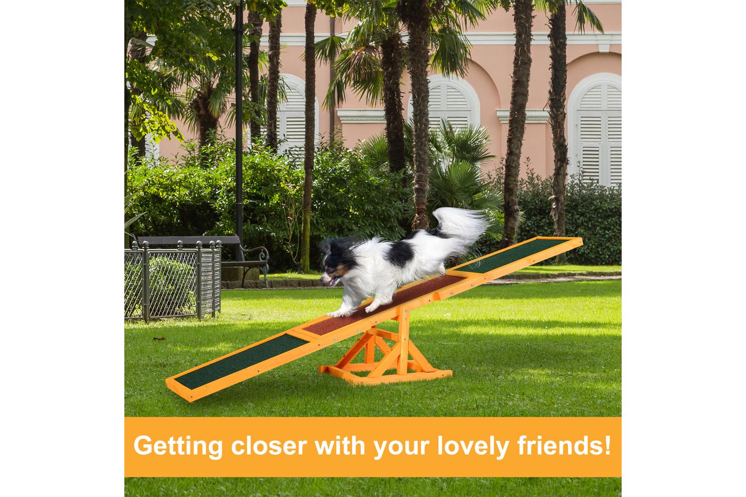 PawHut D03-001 Pet Obedience Training Seesaw for Dog Agility-3