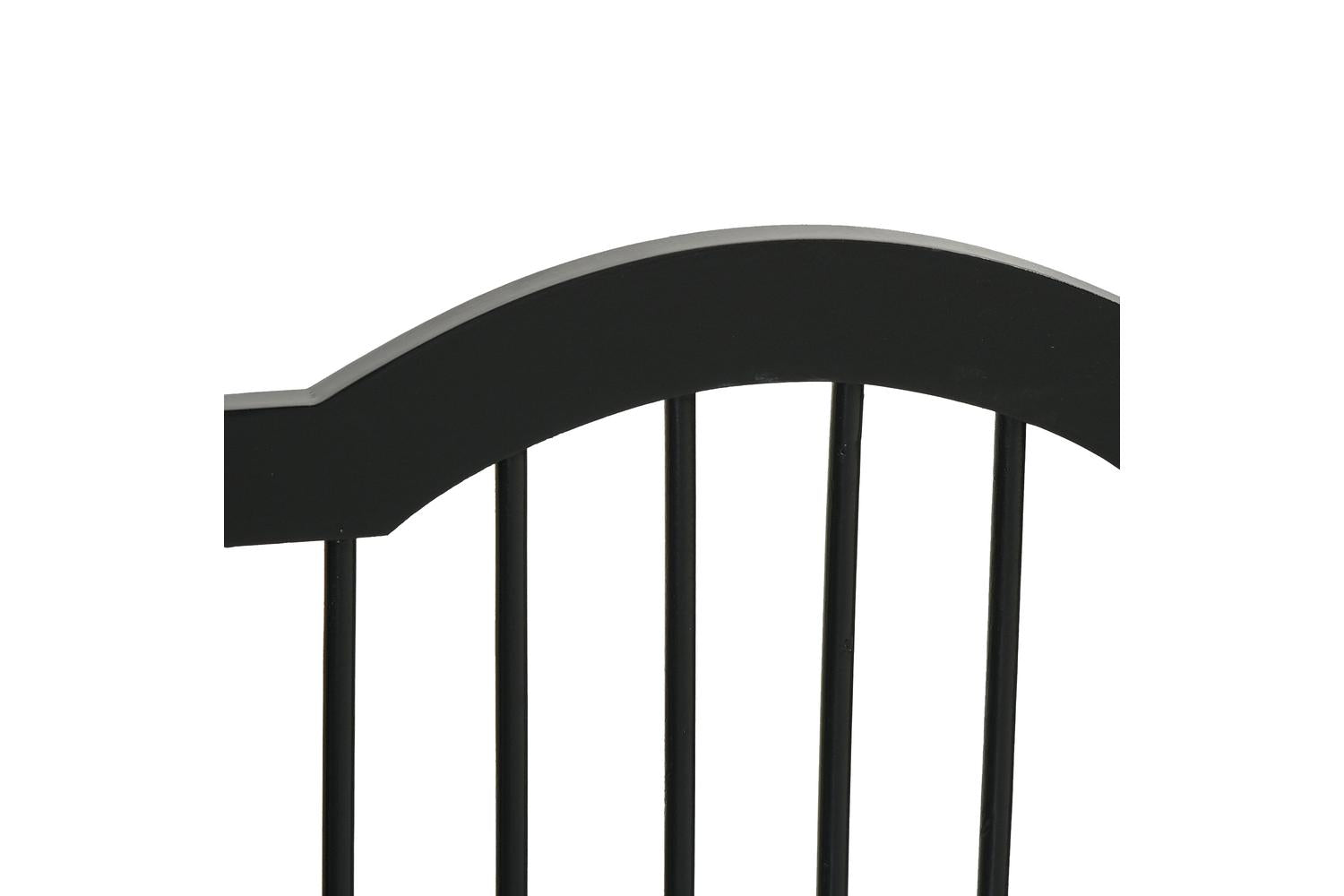 PawHut D06-048V01BK Freestanding Wood 3 Panels Dog Gate | Black-9