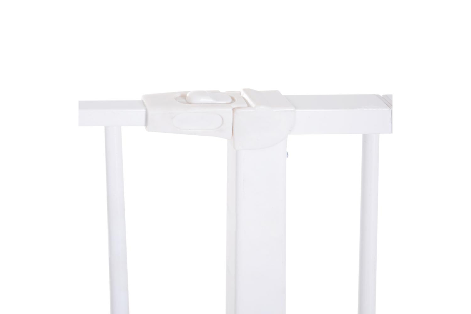PawHut D06-058 Pressure Fitted Dog Safety Gate | White-7