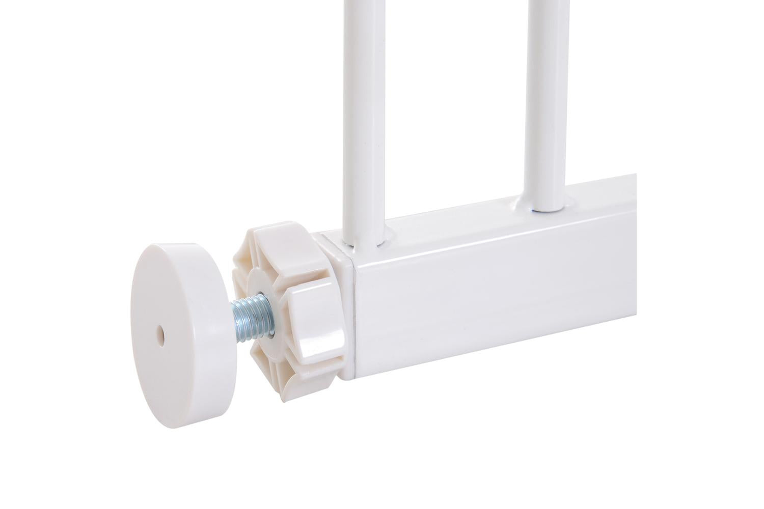 PawHut D06-058 Pressure Fitted Dog Safety Gate | White-9