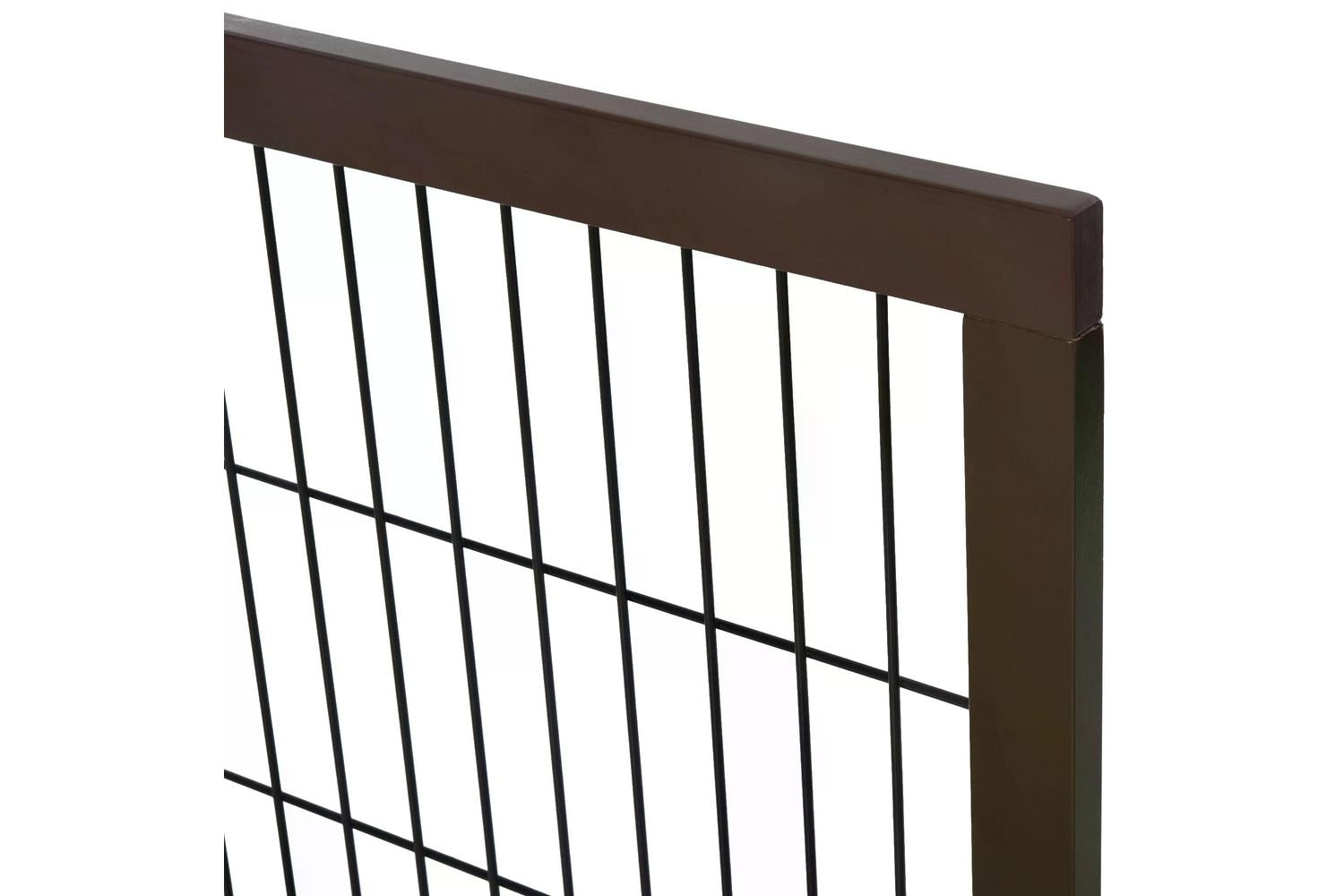 Pawhut D06-080 Indoor Foldable 3 Panel Dog Safety Gate | Brown-7