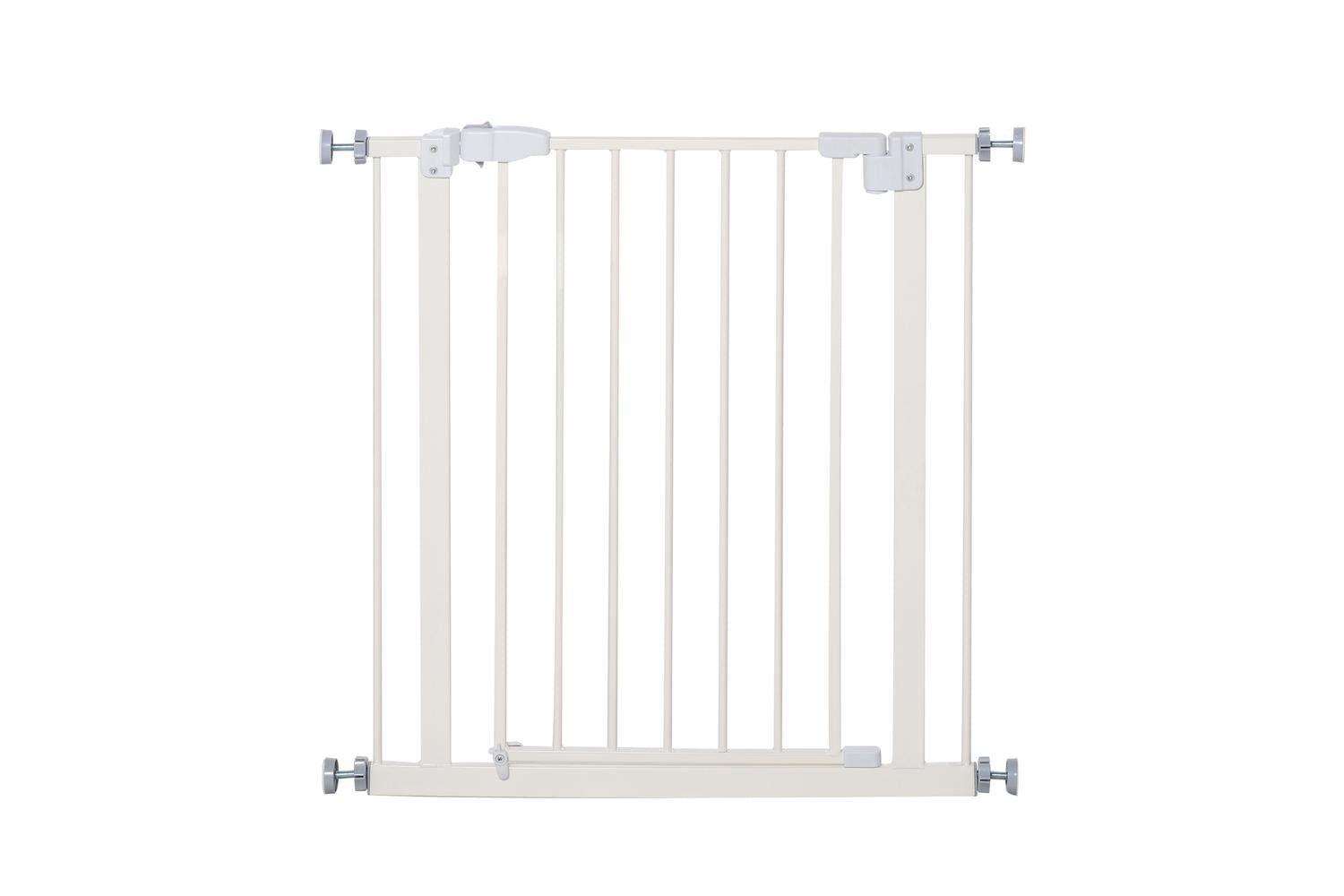 PawHut D06-097 Pressure Fitted Pet Safety Gate with Auto Close Double Lock | White-7