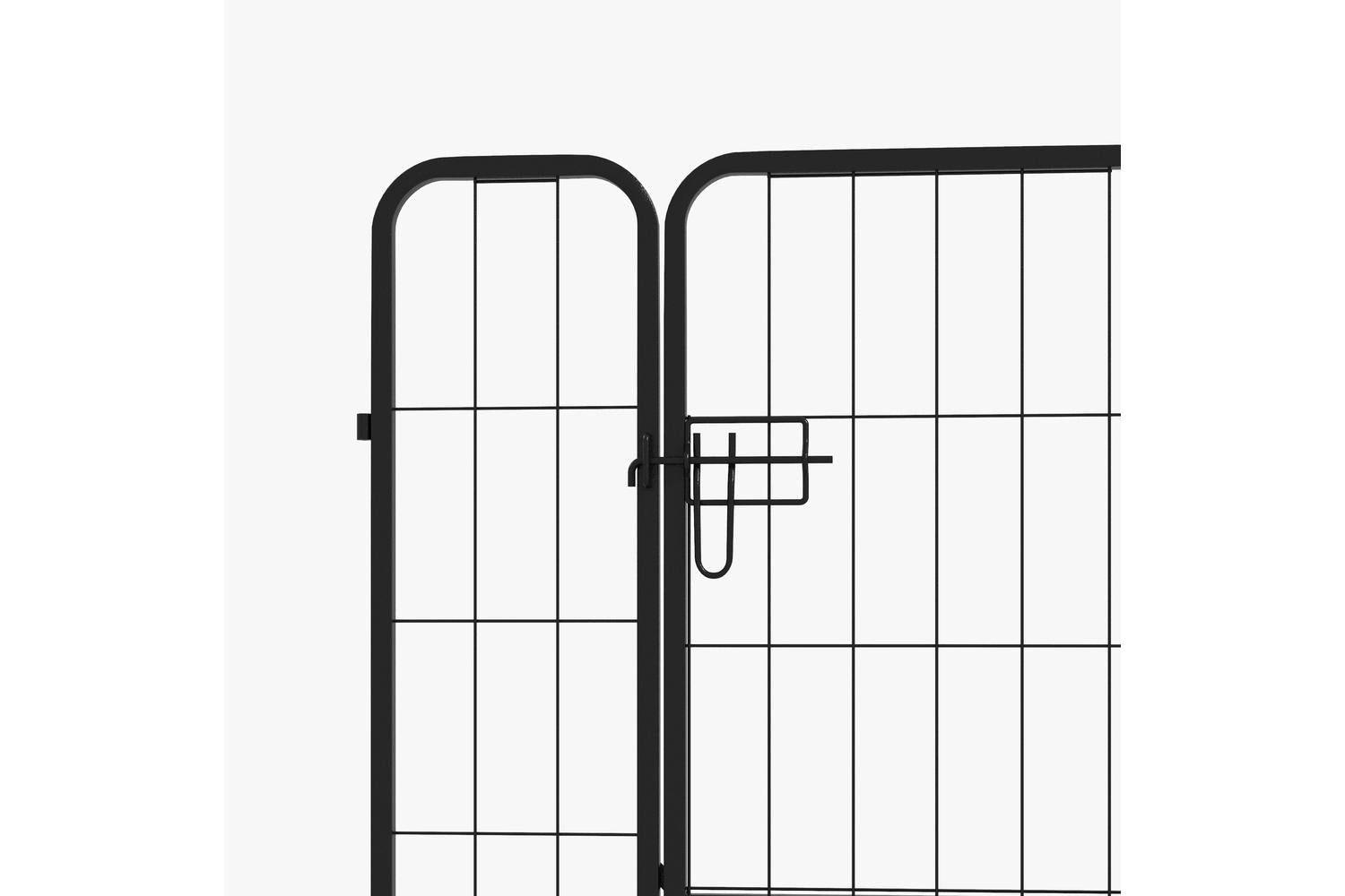 PawHut D06-107 4 Sizes Dog Rabbit Puppy Folding Cage | Black-8