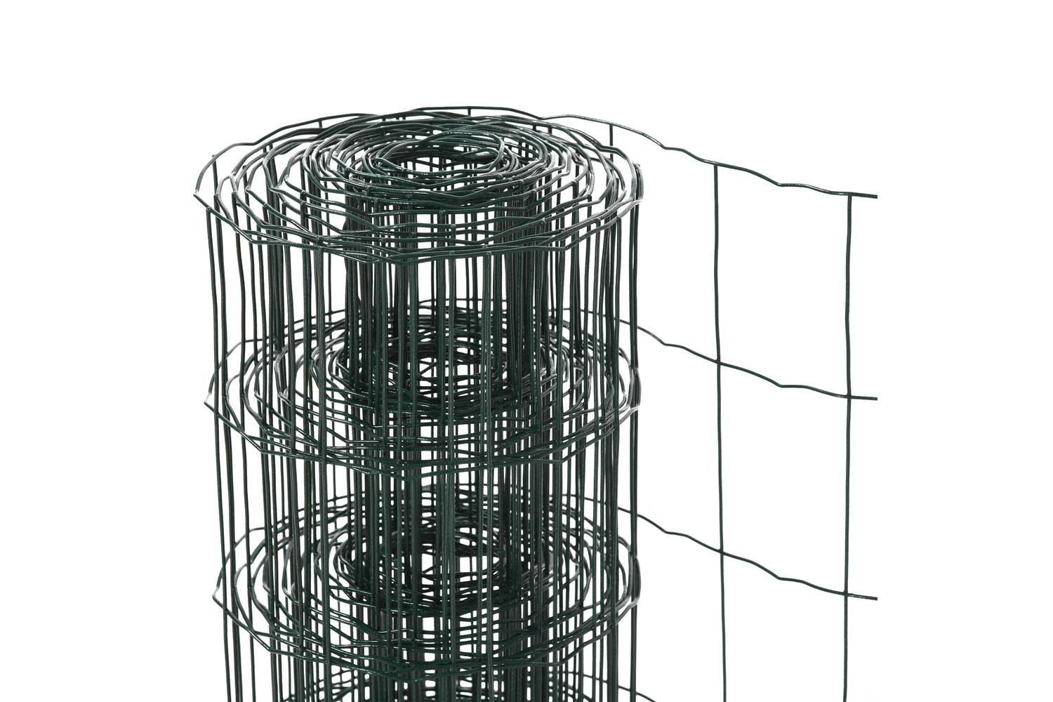 Pawhut D06-136 Foldable PVC Coated Welded Garden Fence | Green-6
