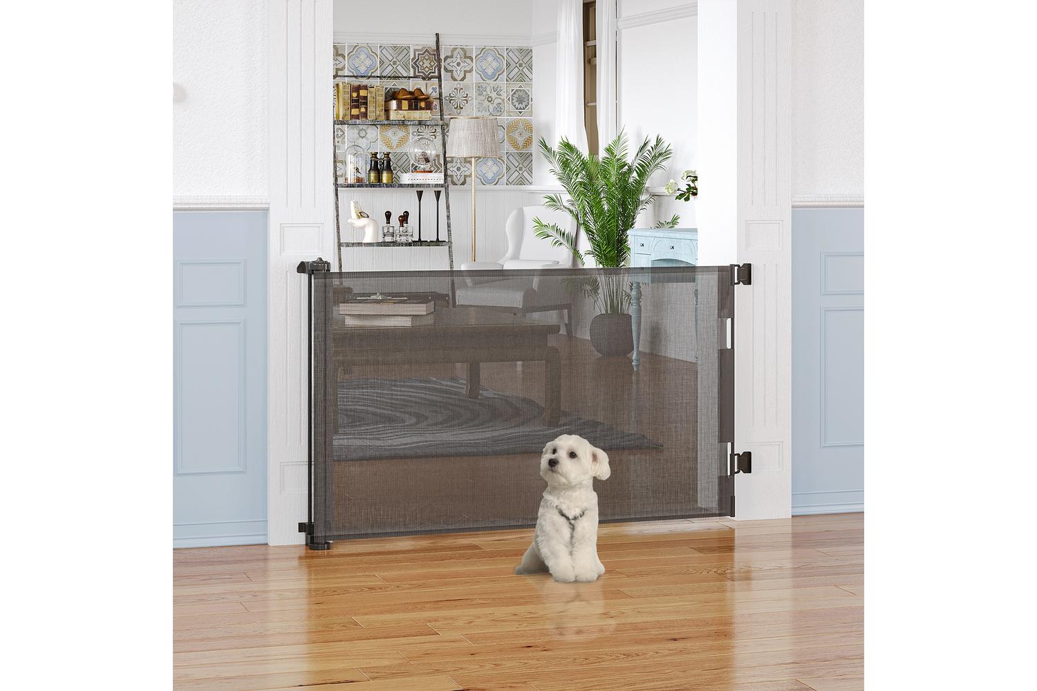 PawHut D06-161V00GY Foldable Pet Gate | Grey