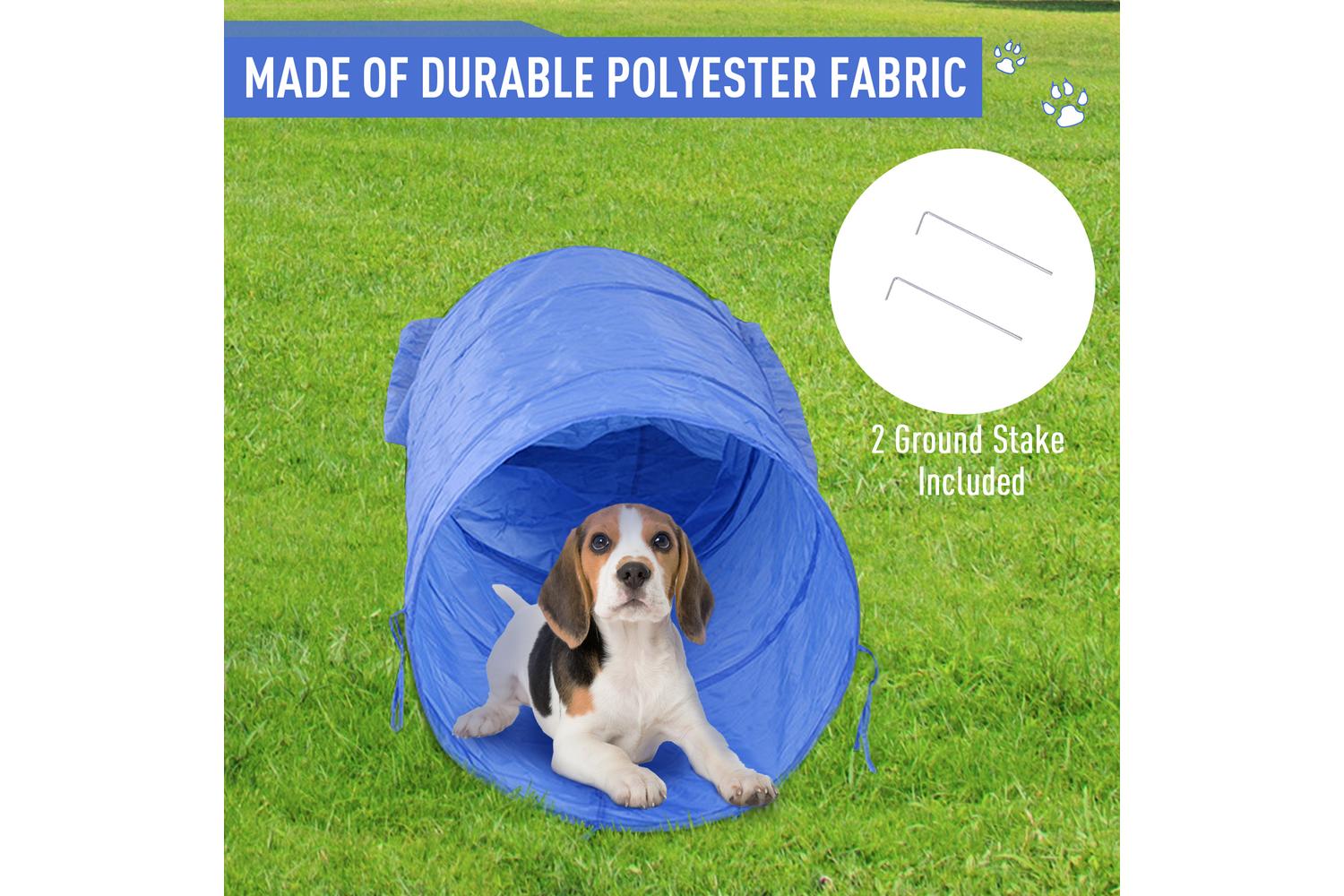 PawHut D07-022 Dogs PE Obstacle Agility Training Set | White-5