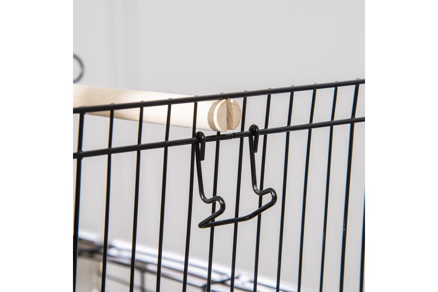 PawHut D10-080WT  Bird Cage |  White & Black-7