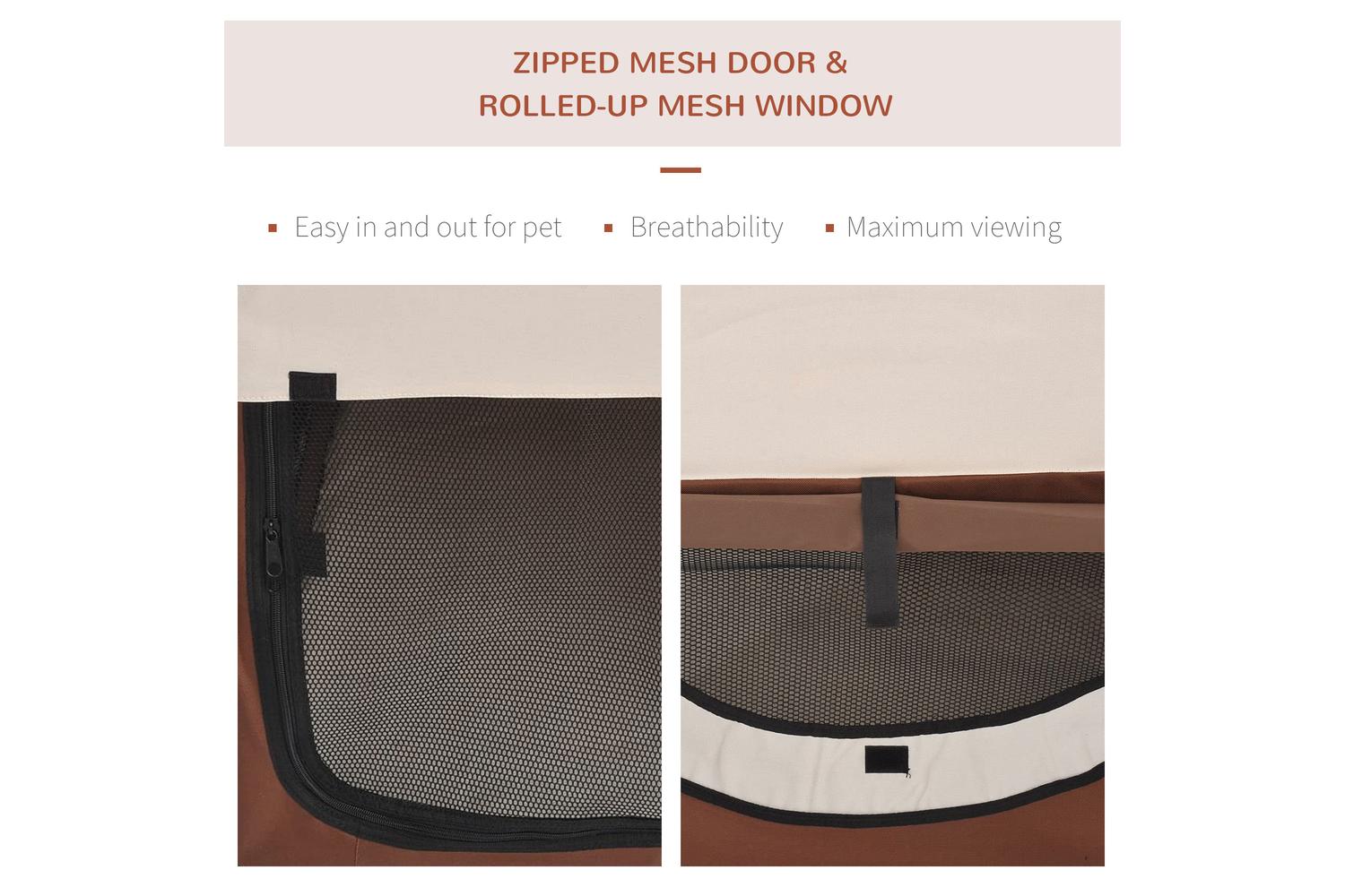 PawHut D1-0100 Pet Carrier Bag | Brown-5
