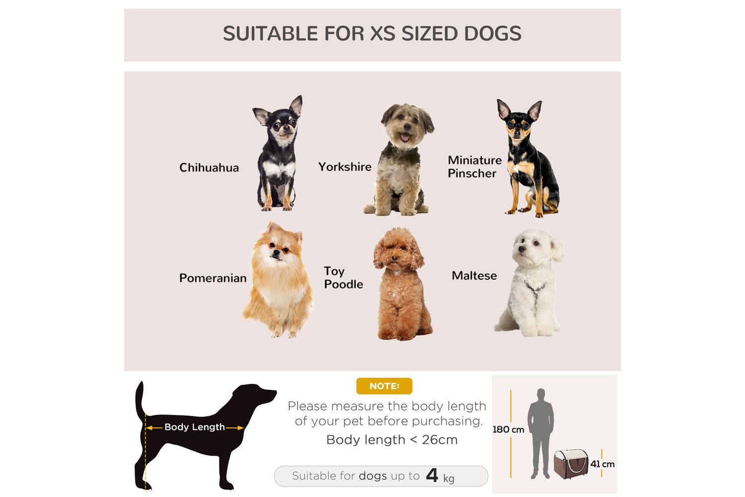 PawHut D1-0100 Pet Carrier Bag | Brown-6
