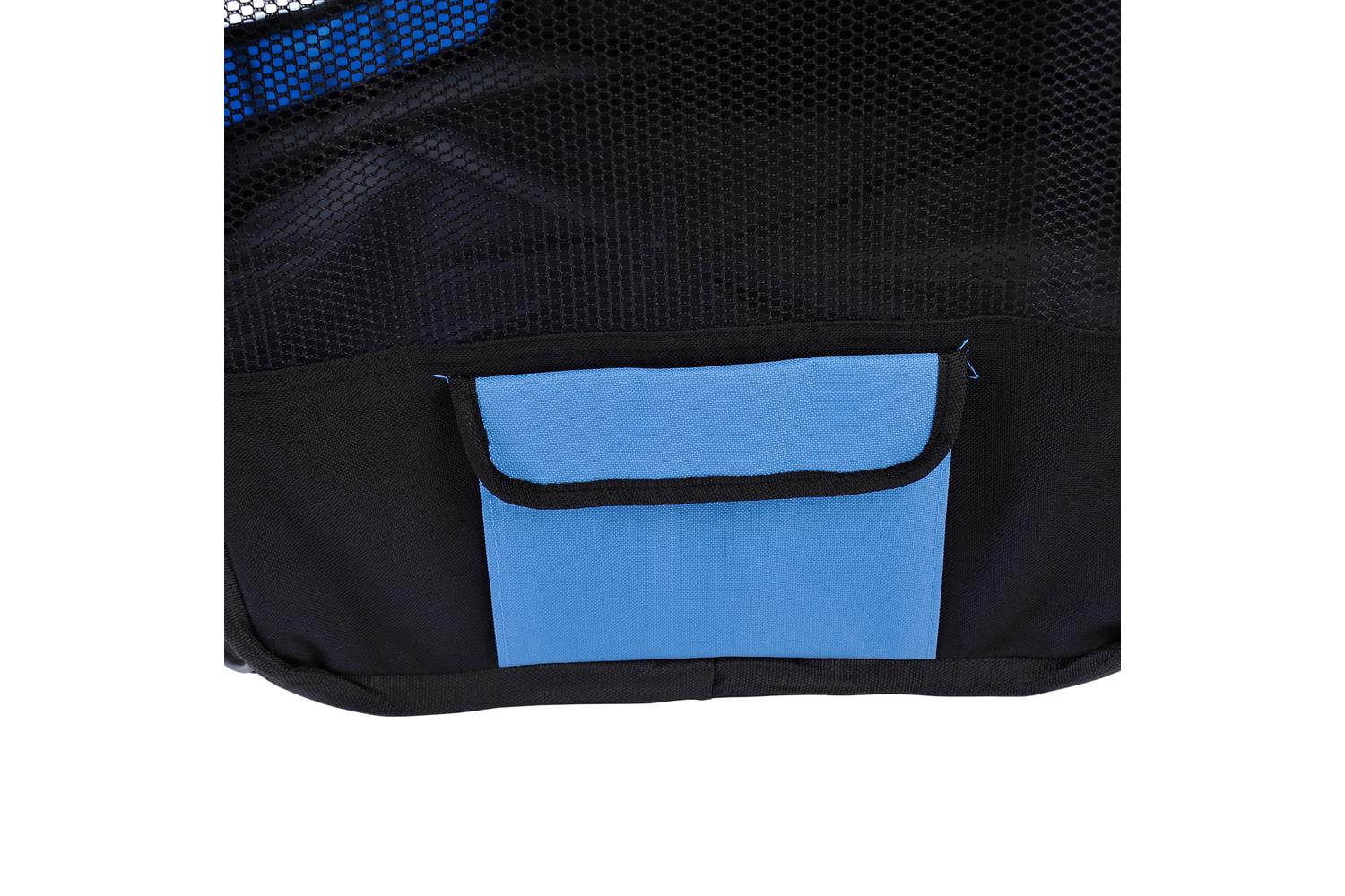 PawHut D1-0109 Breathable Pet Playpen | Blue & Black-9