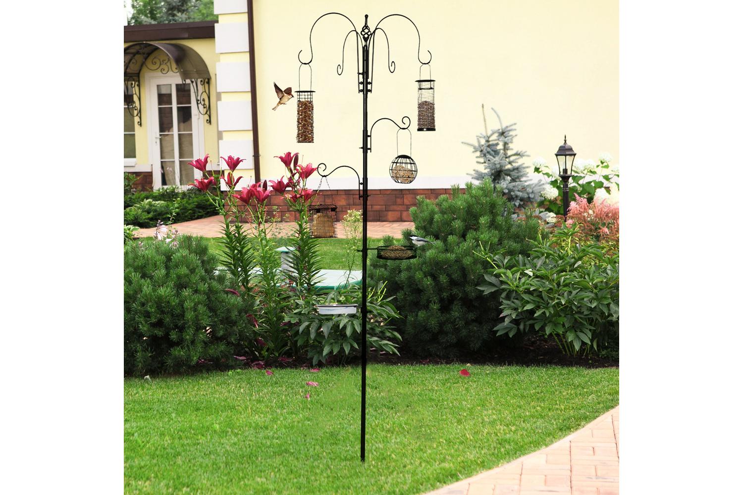 PawHut D11-006BK Bird Feeding Station | Black