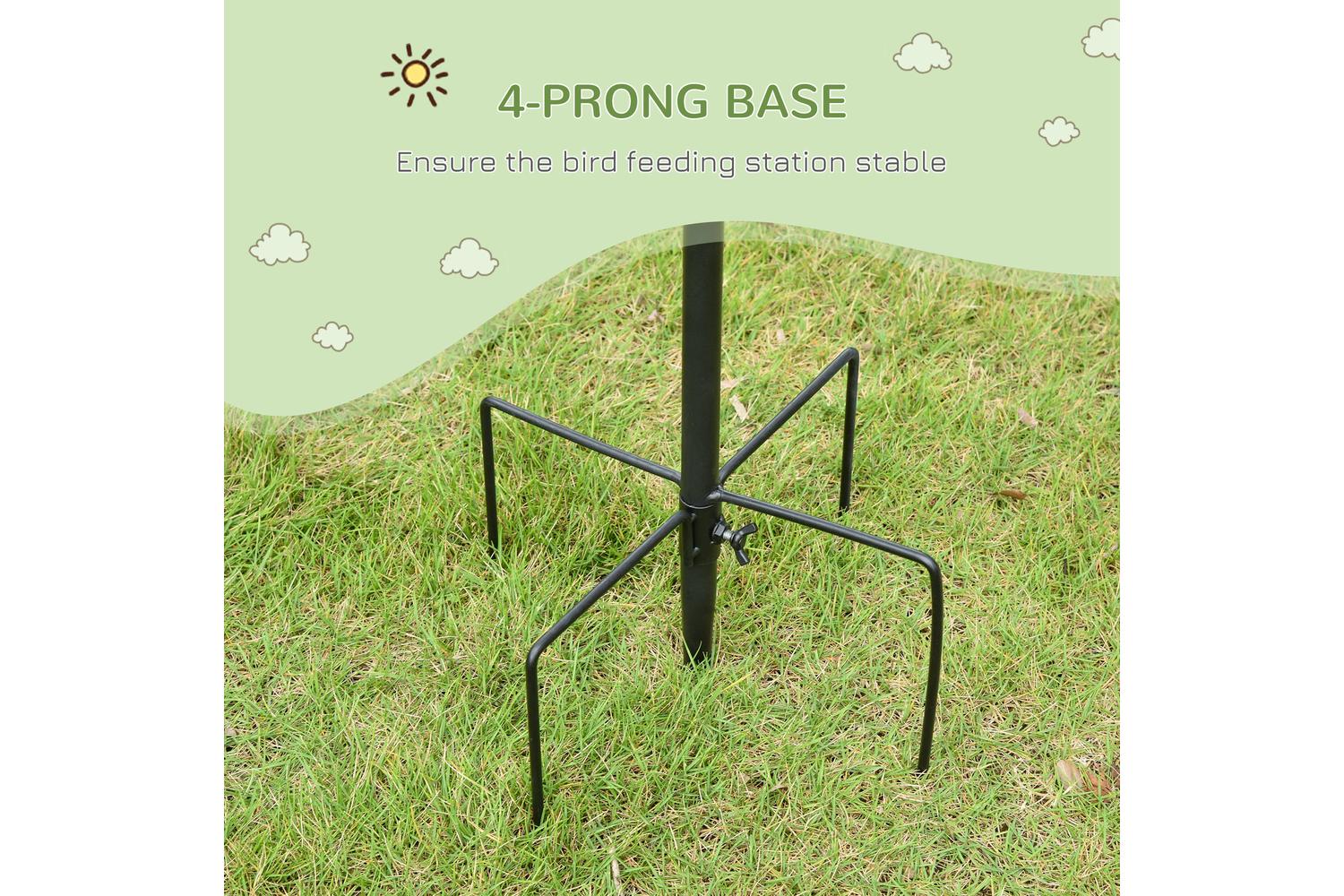 PawHut D11-006BK Bird Feeding Station | Black-5