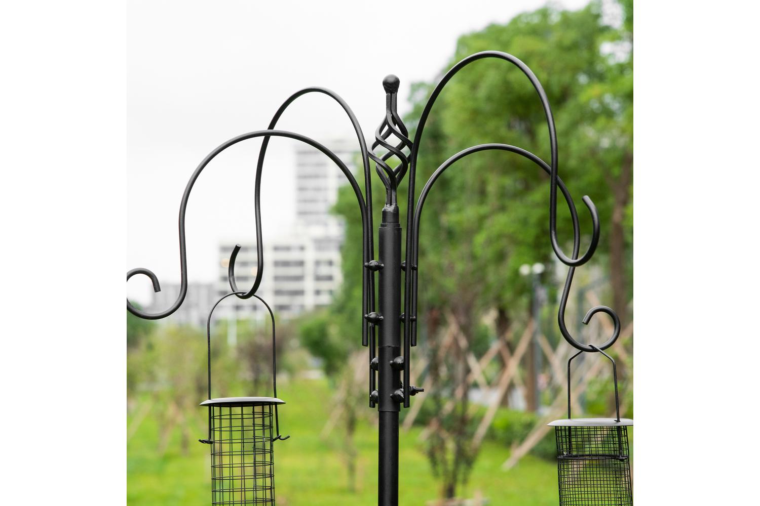 PawHut D11-006BK Bird Feeding Station | Black-6