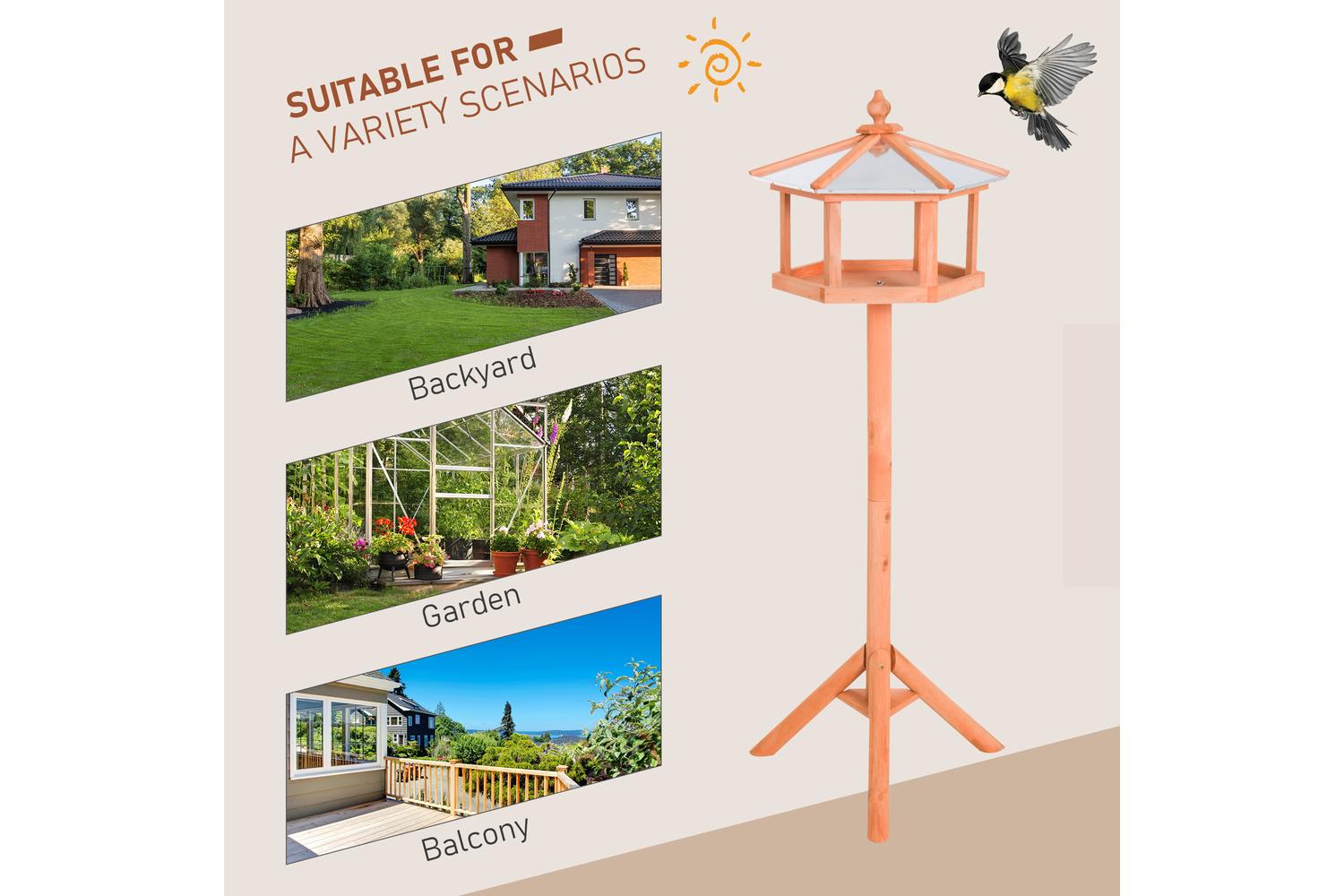 PawHut D3-0006 Bird Stand-3
