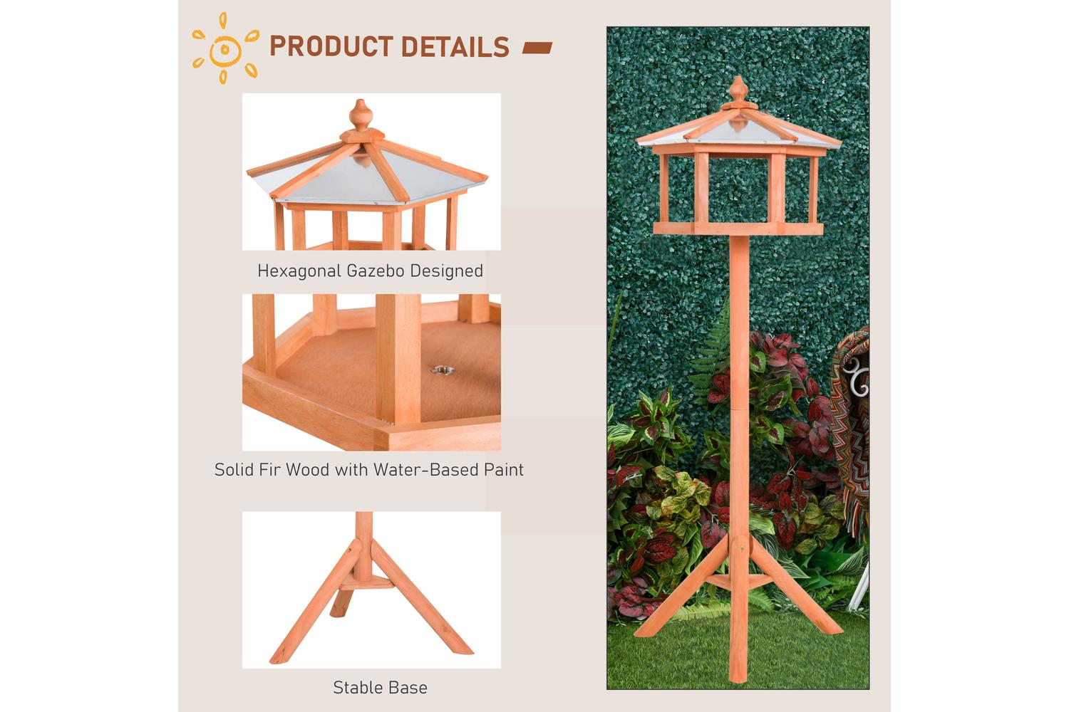 PawHut D3-0006 Bird Stand-4