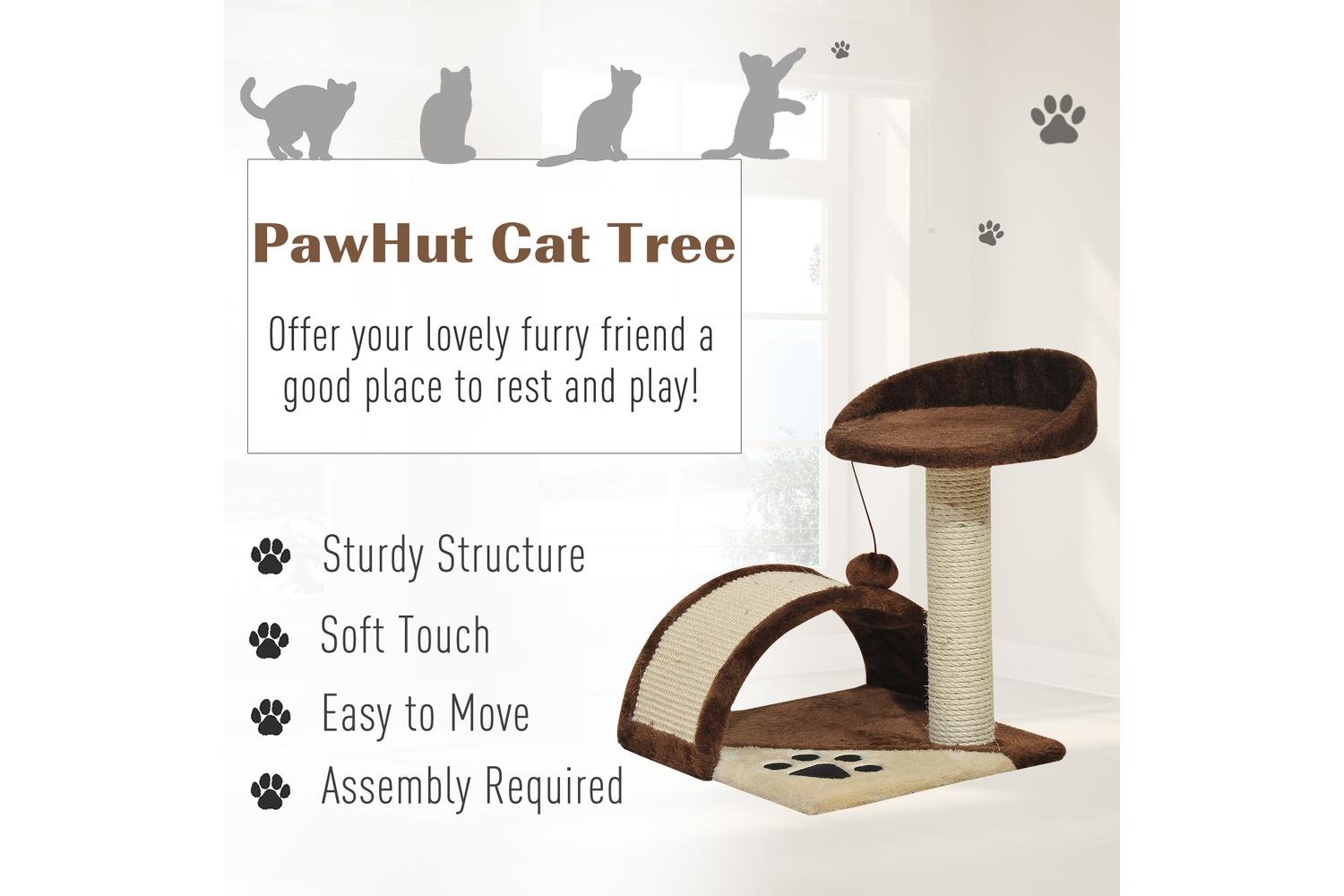 PawHut D30-034 Cat Tree | Brown-3