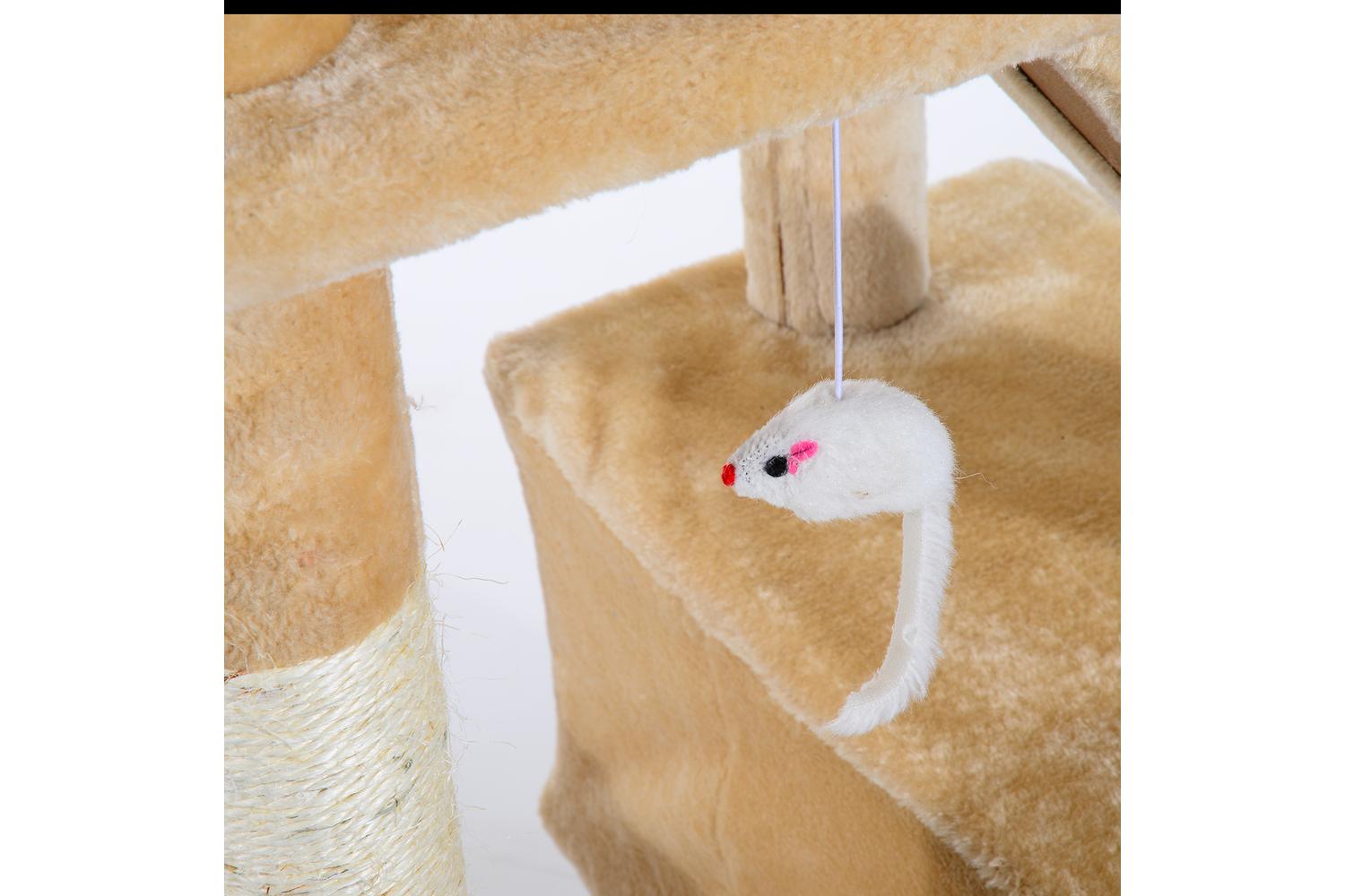 PawHut D30-050CW Cat Tree | Cream-7