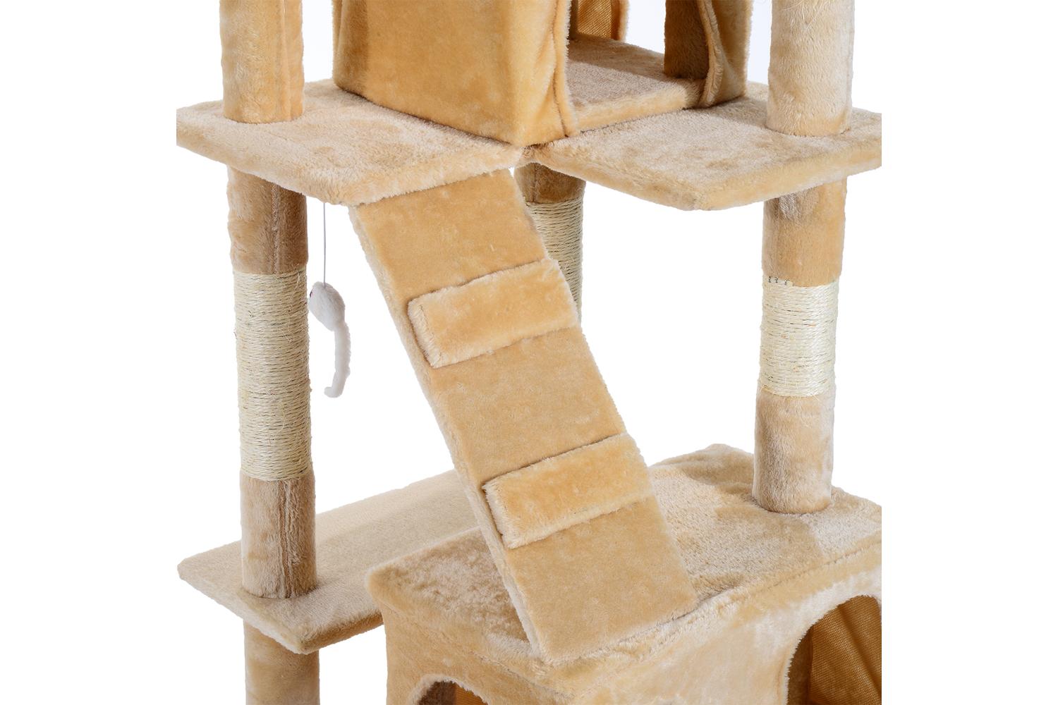 PawHut D30-050CW Cat Tree | Cream-8