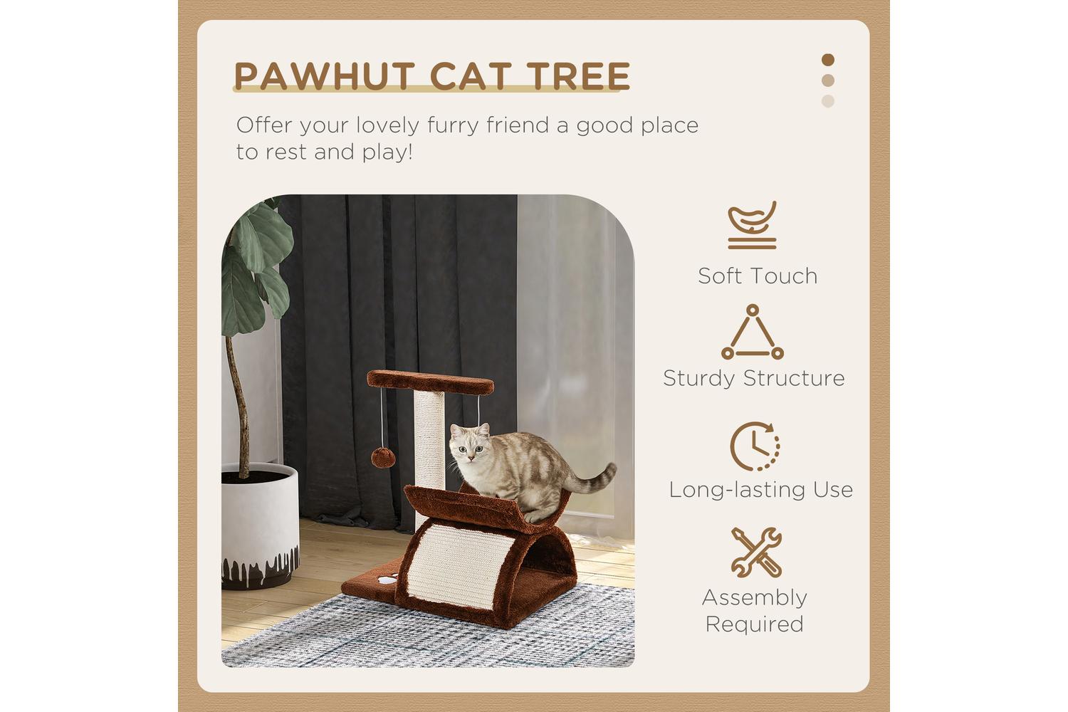 Pawhut D30-189 Cat Tree | Brown-3