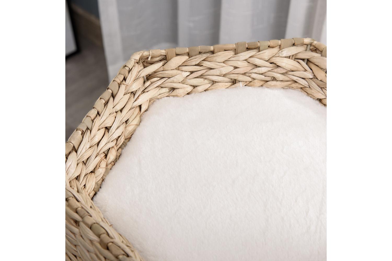 PawHut D30-404 66cm Scratching Post Cat Tree | Cream/White-7