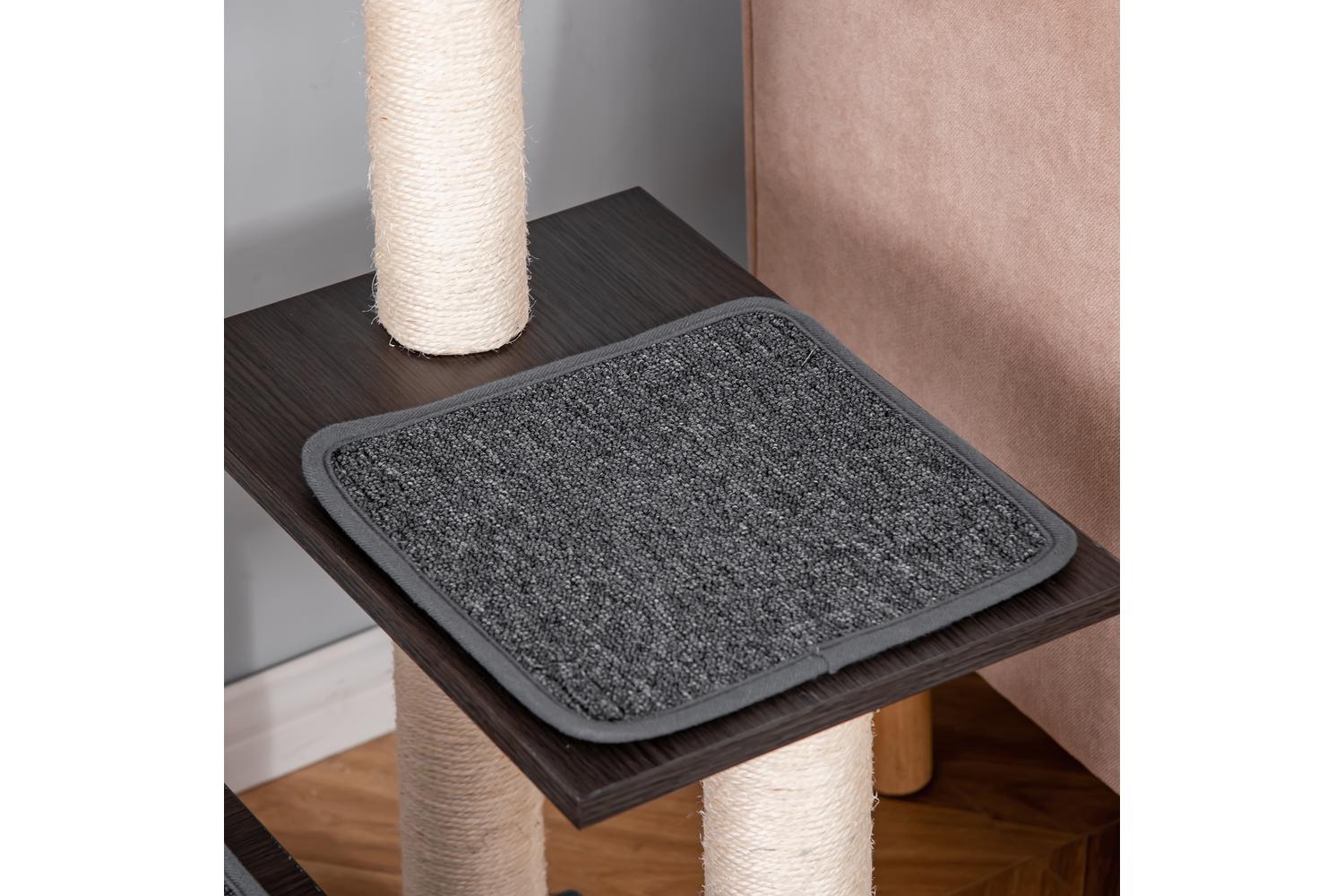 PawHut D30-447 90cm Scratching Post Cat Tree | Dark Grey-7