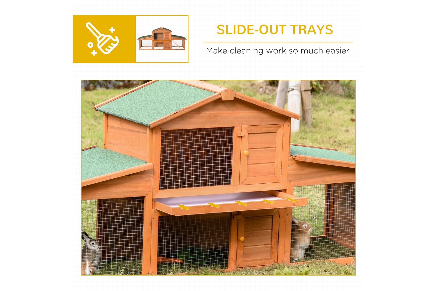 PawHut D51-151 Small Animal Deluxe Fir Wood | XXL-5