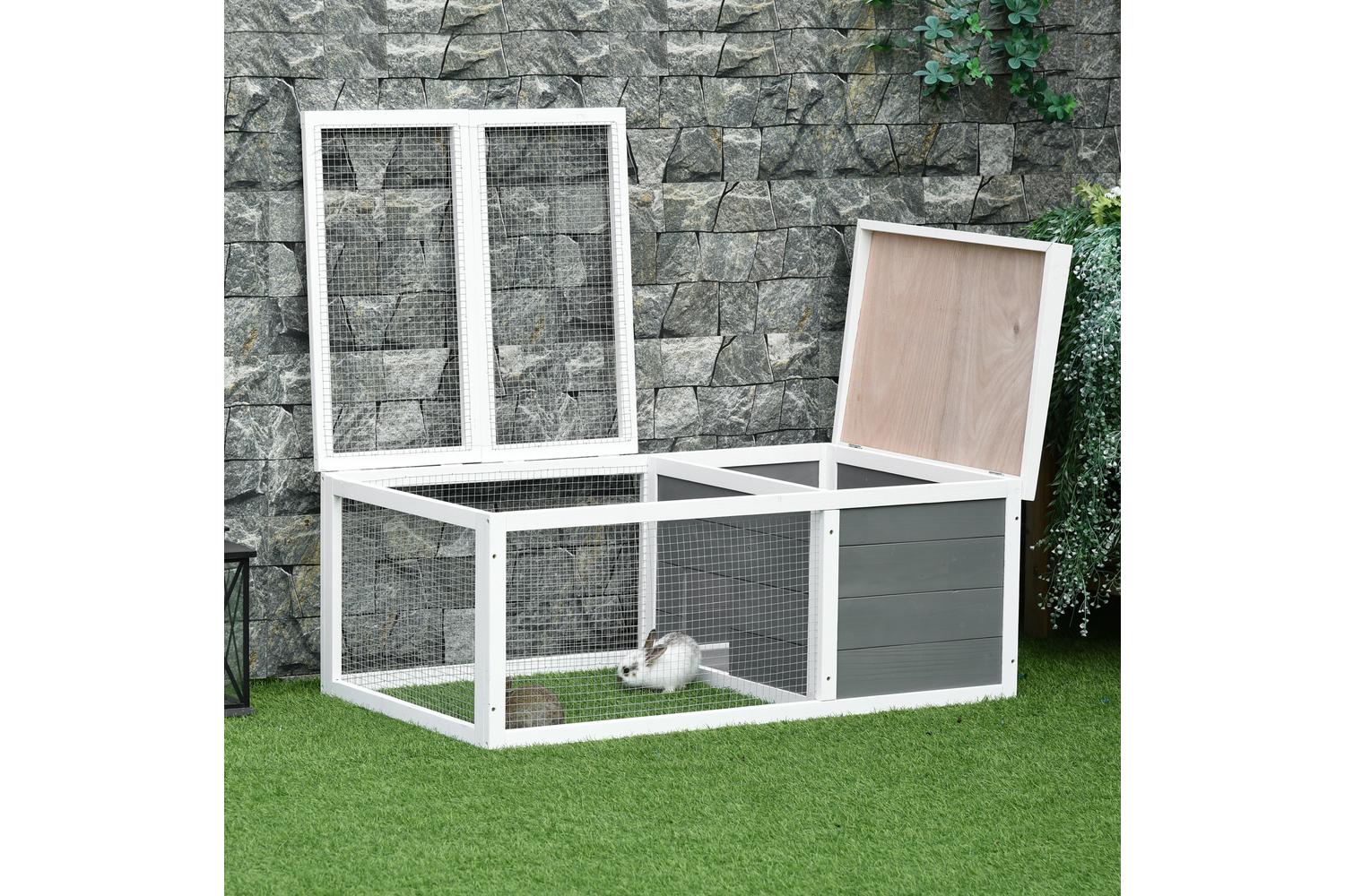 PawHut D51-195 Rabbit Hutch Small Animal Cage-6