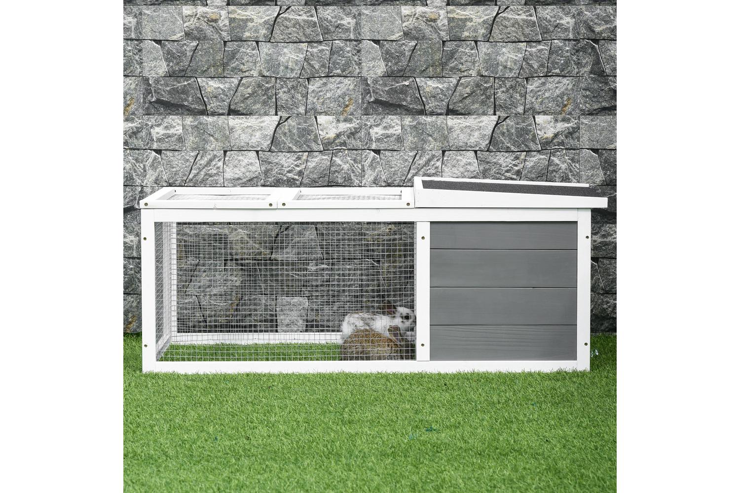 PawHut D51-195 Rabbit Hutch Small Animal Cage-8