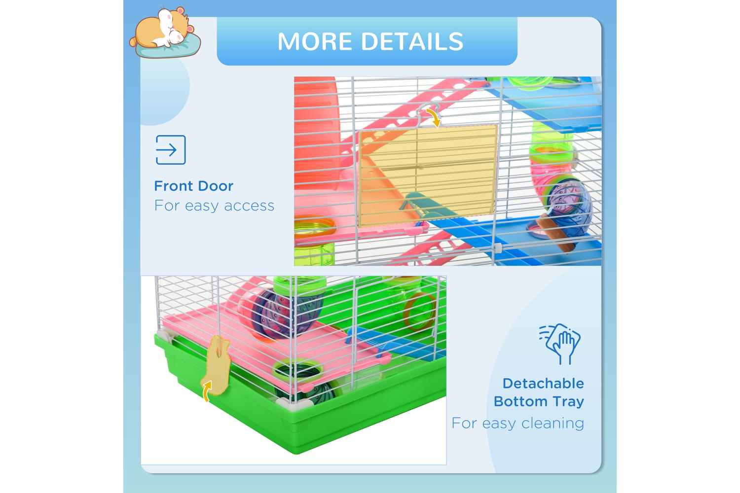 PawHut D51-214 5 Tier Hamster Cage-6