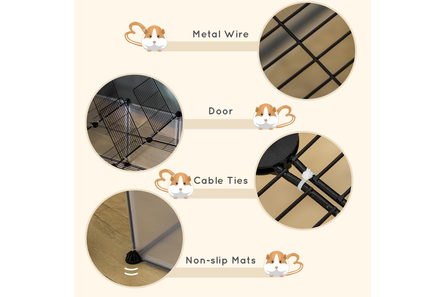PawHut D51-258 Small Animal Cage-5