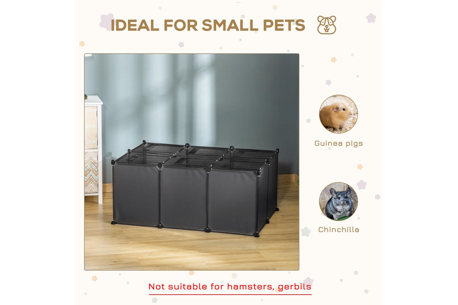 PawHut D51-258GY Small Animal Cage | Grey-3