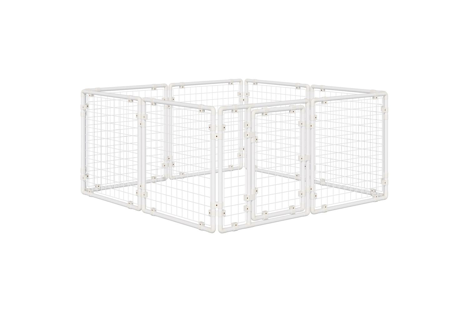 PawHut D51-322 Large Bunny Cage with Door | 9 Pieces-8