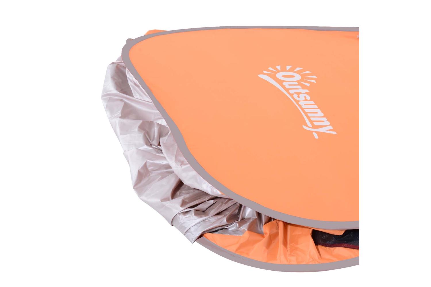 Outsunny 2 Person Pop Up Shelter | Orange-6