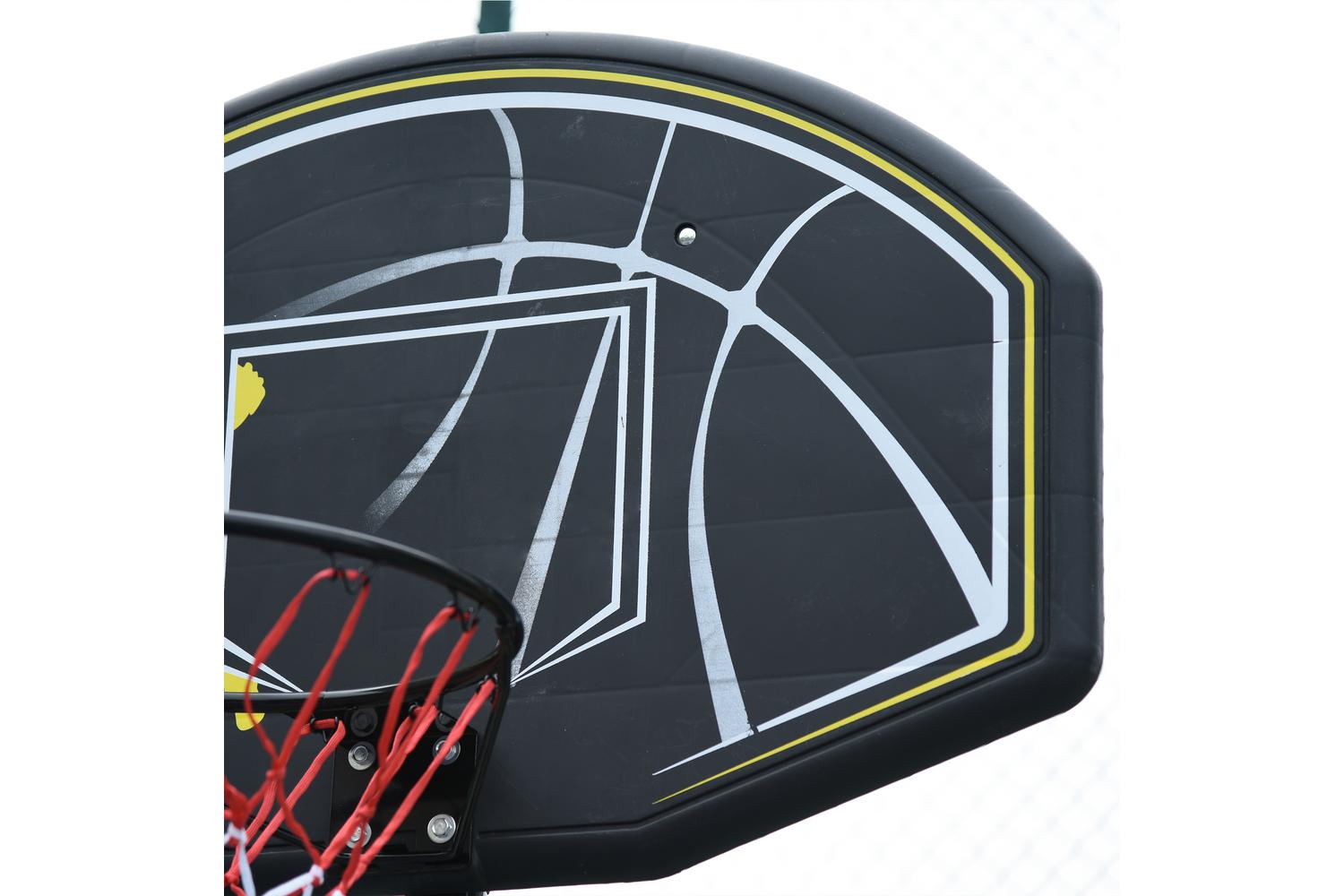 Homcom Portable Basketball Stand with Wheels | Black-8