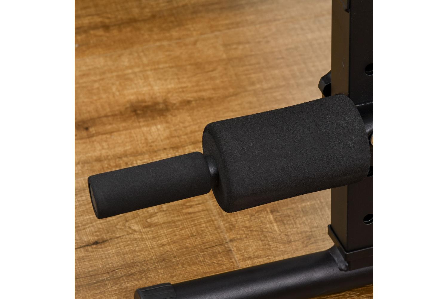 Homcom Foldable Sit Up Bench | Red/Black-8