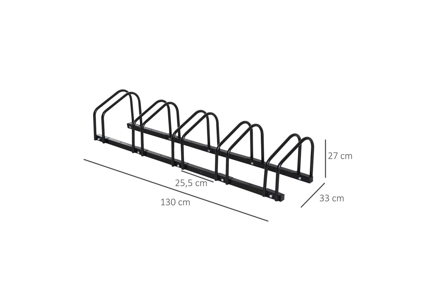 Homcom Bike Floor Stand | Black-2