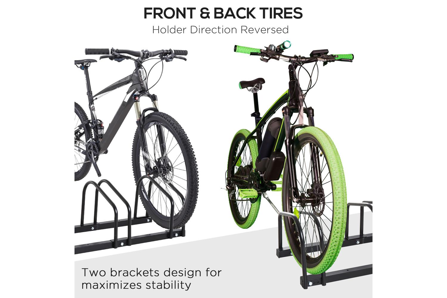 Homcom Bike Floor Stand | Black-5