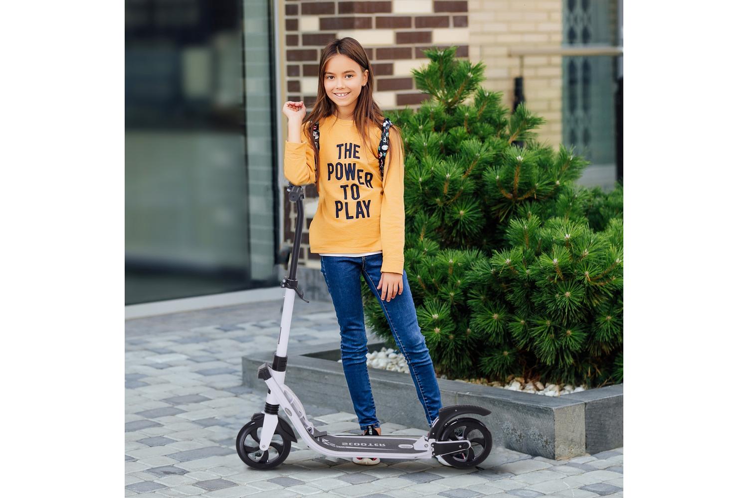 Homcom Foldable Kick Scooter | White