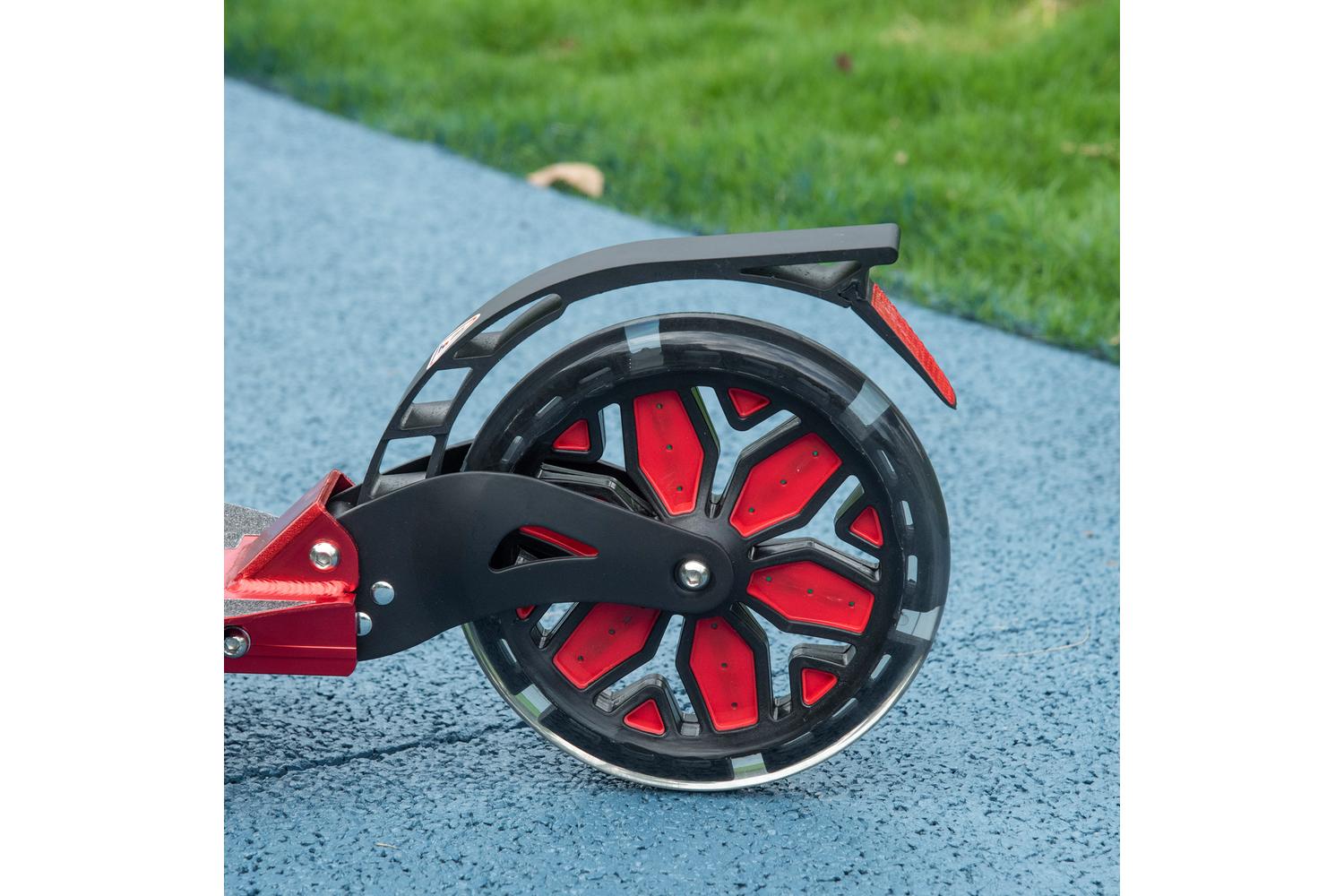 Homcom Adult Foldable Kick Scooter | Red-8
