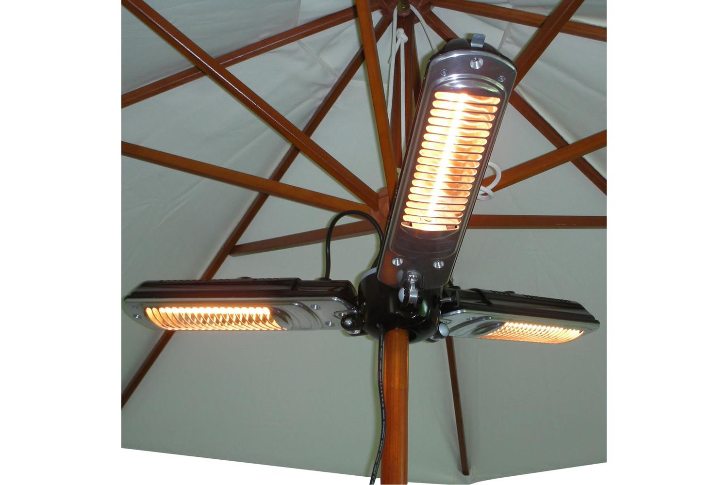 Outsunny 2000W Parasol Mounted Electric Infrared Heater | Black-8