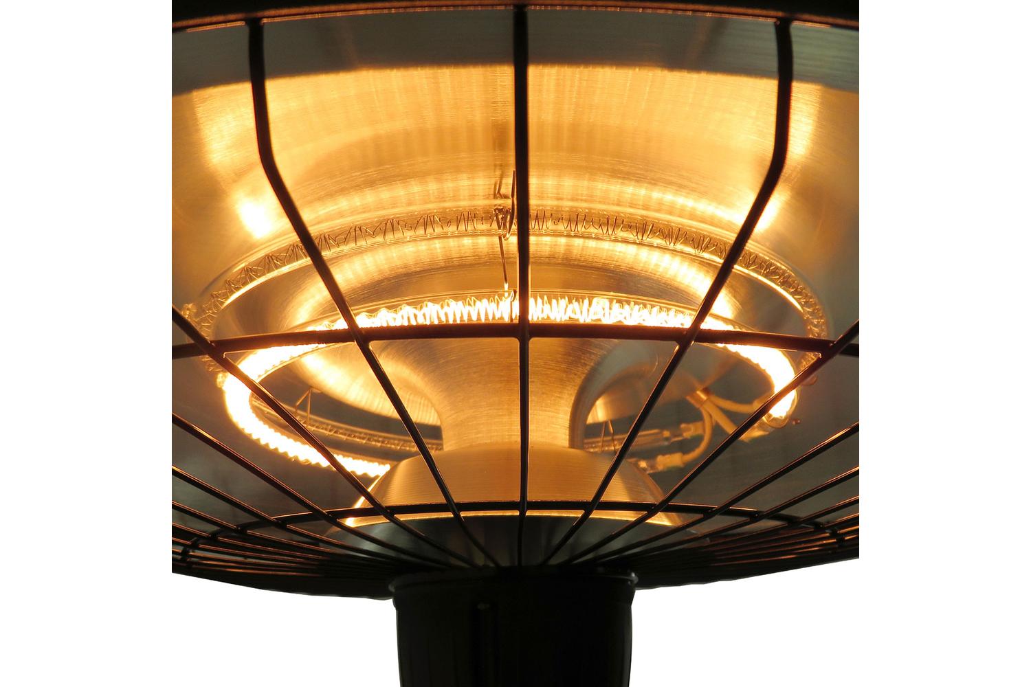 Outsunny 2500W Adjustable Infrared Halogen Light Heater | Black-7
