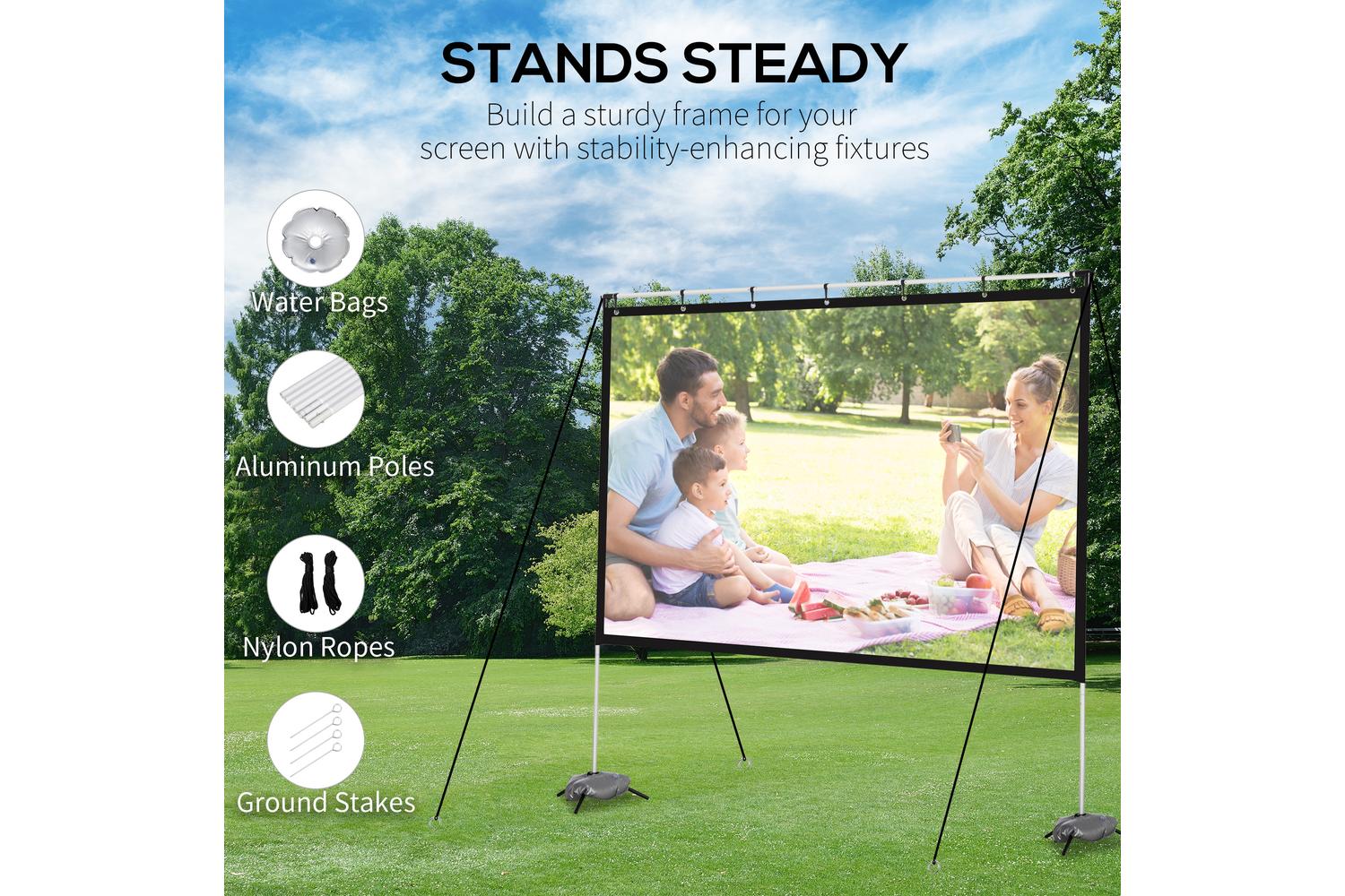 Homcom 4k HD Projector Screen and Stand-6