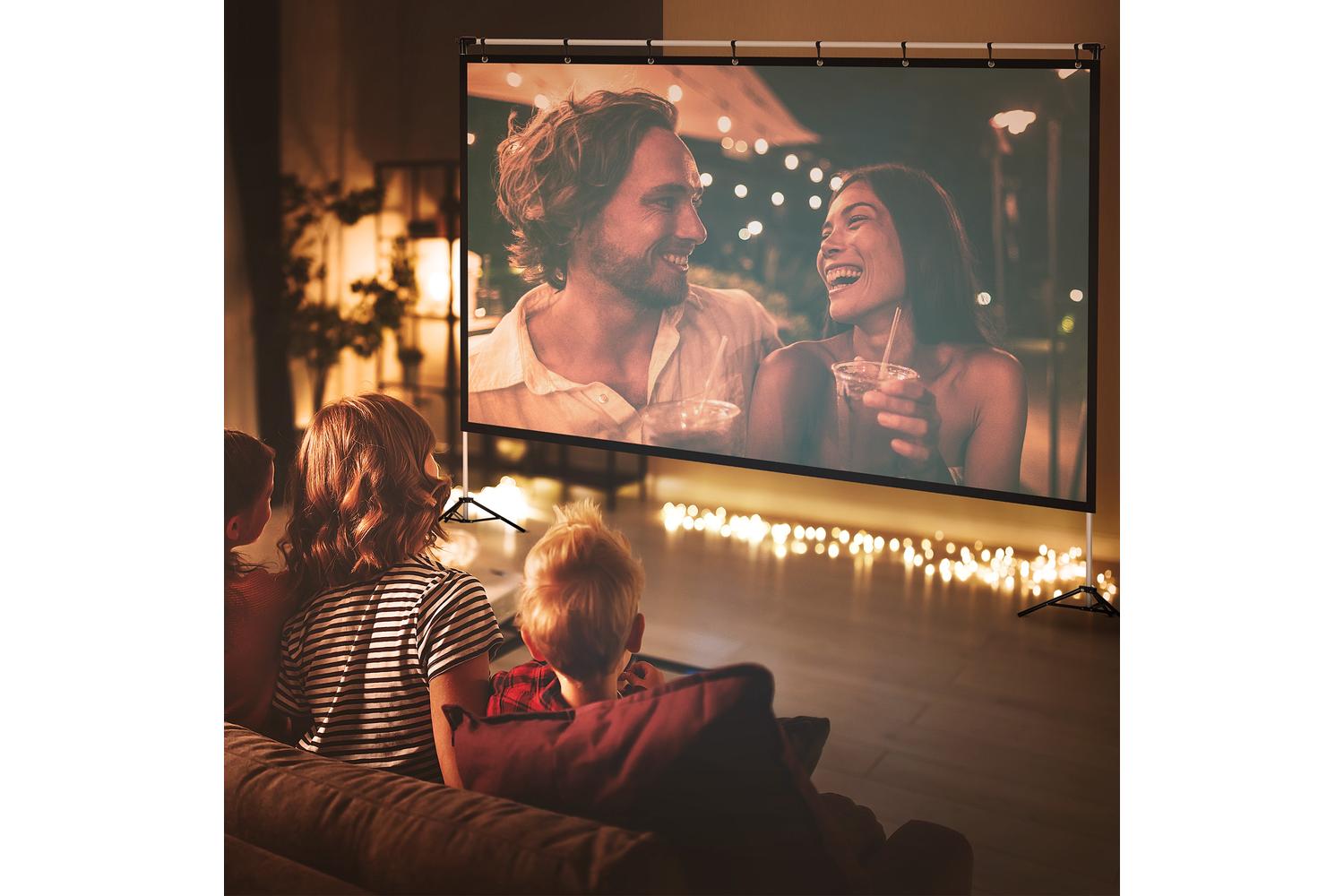 Homcom 4k HD Projector Screen and Stand