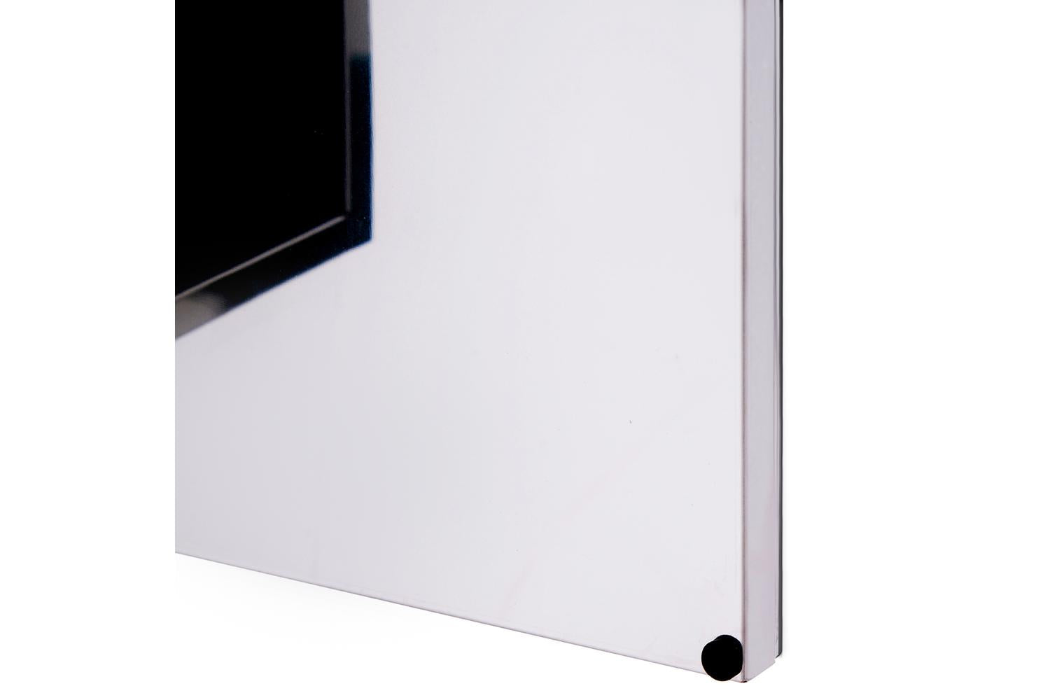 Homcom Stainless Steel Mirror Storage Cabinet | Silver-8