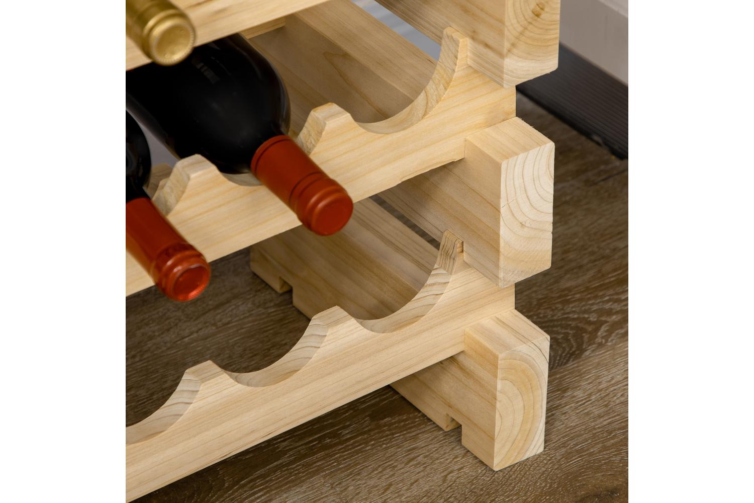 Homcom 6 Tier Wooden Wine Rack-7