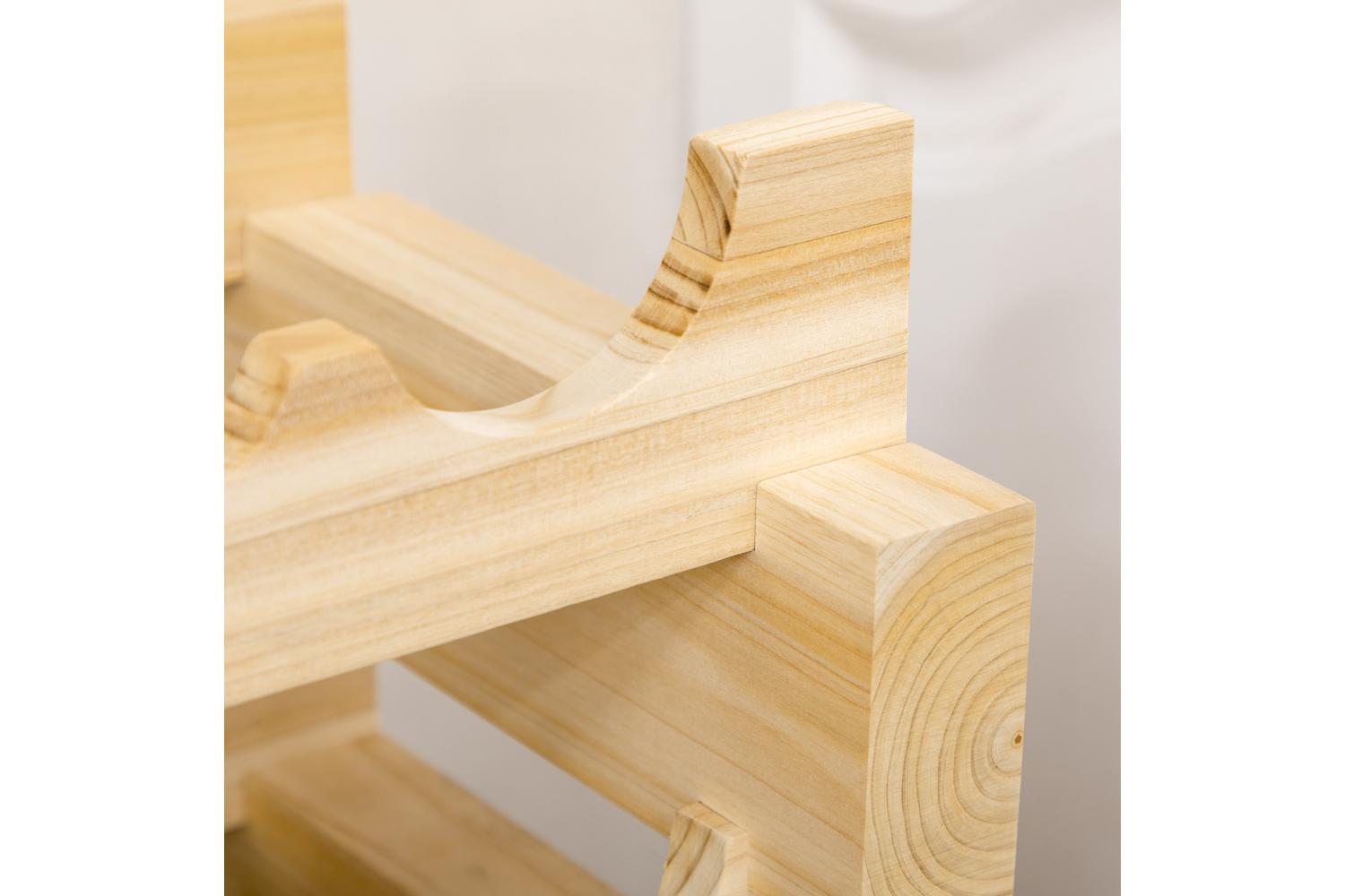 Homcom 6 Tier Wooden Wine Rack-8