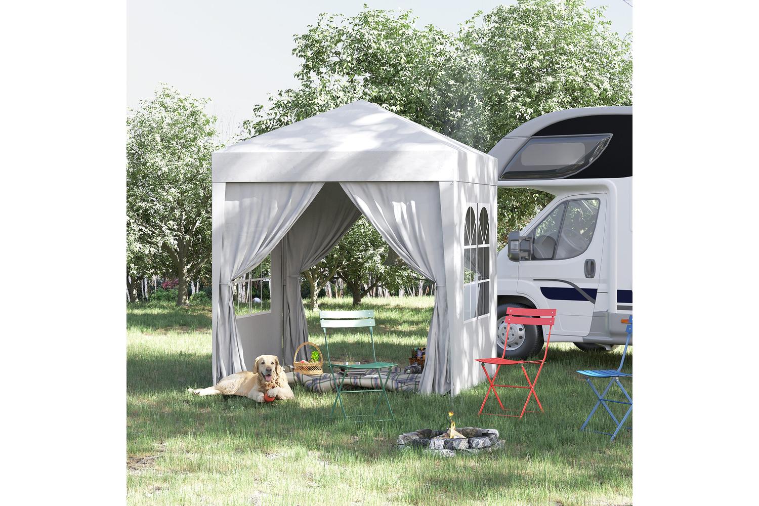 Outsunny Pop Up Gazebo Canopy | White