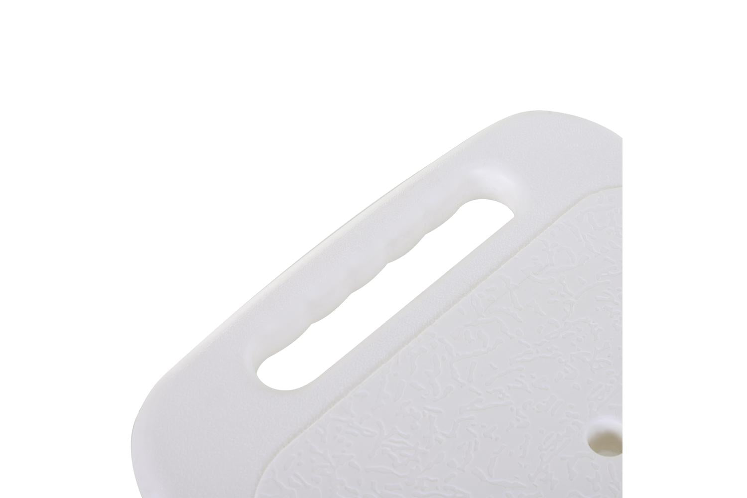 Homcom Height Adjustable Spa Shower Chair | White/Silver-8