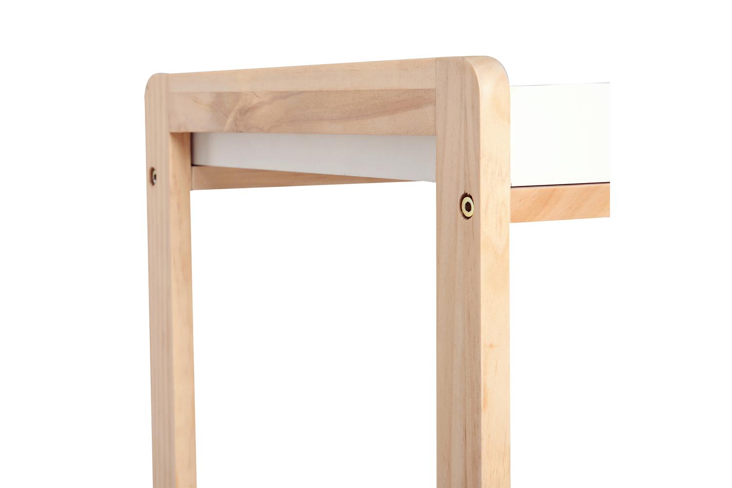 Homcom Mobile Kitchen Trolley Cart | White/Natural-7