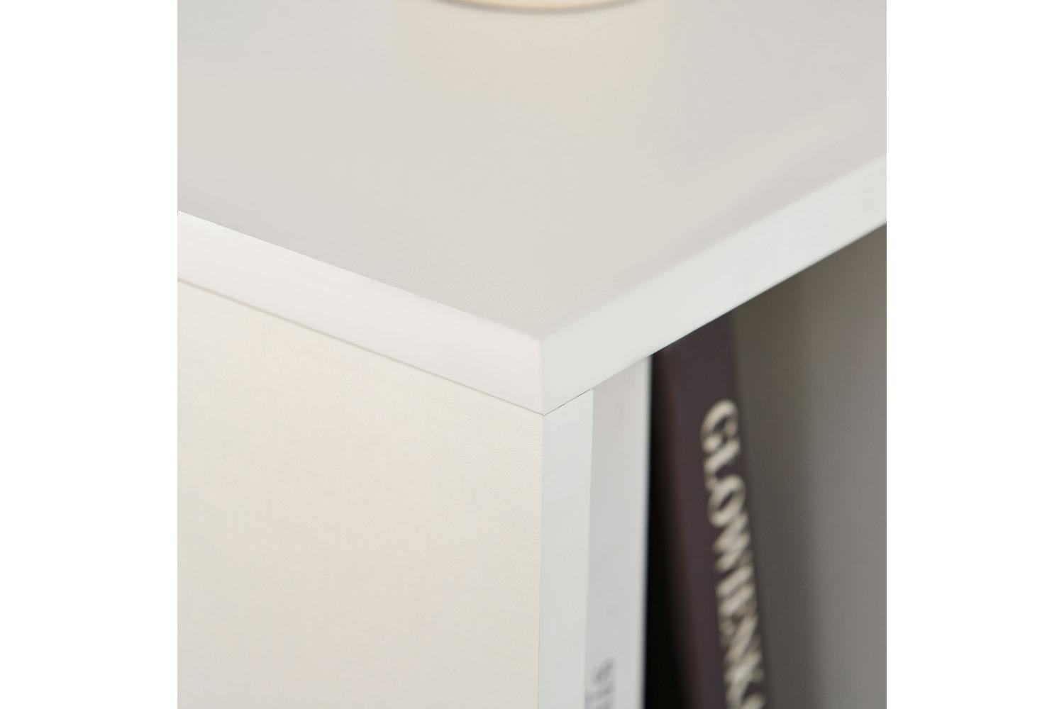 Homcom Modern Bookcase With 6 Cubes | White/Grey-8